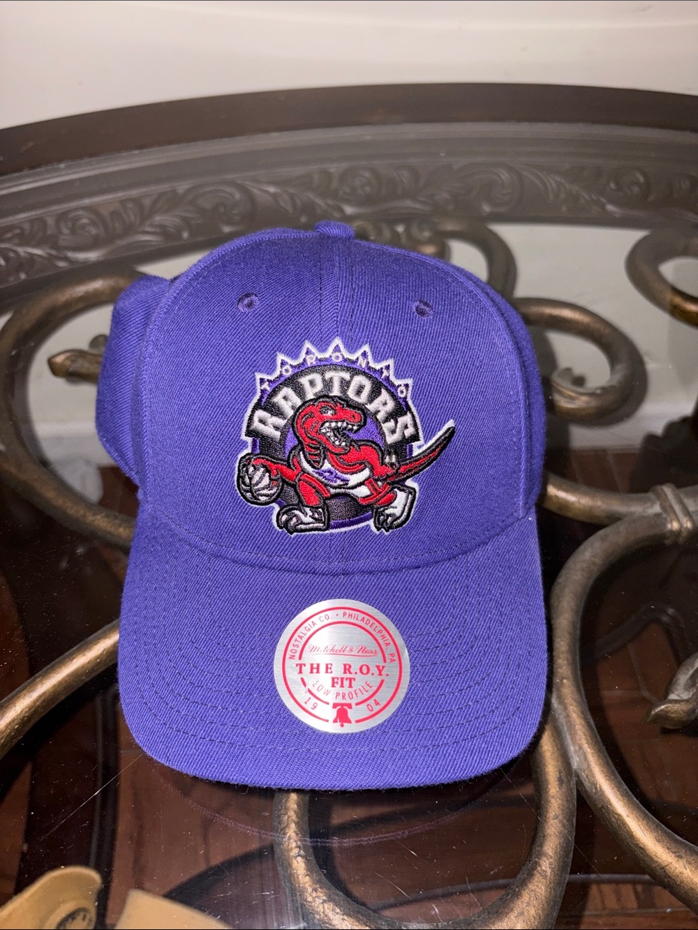 Nostalgia Purple Toronto Raptors Embroidered Logo Hat